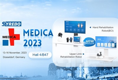 Robot phục hồi chức năng mới của Syrebo sẽ ra mắt tại MEDICA 2023